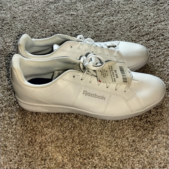 Reebok White/Steel athletic shoe, size 11 - Picture 3 of 6
